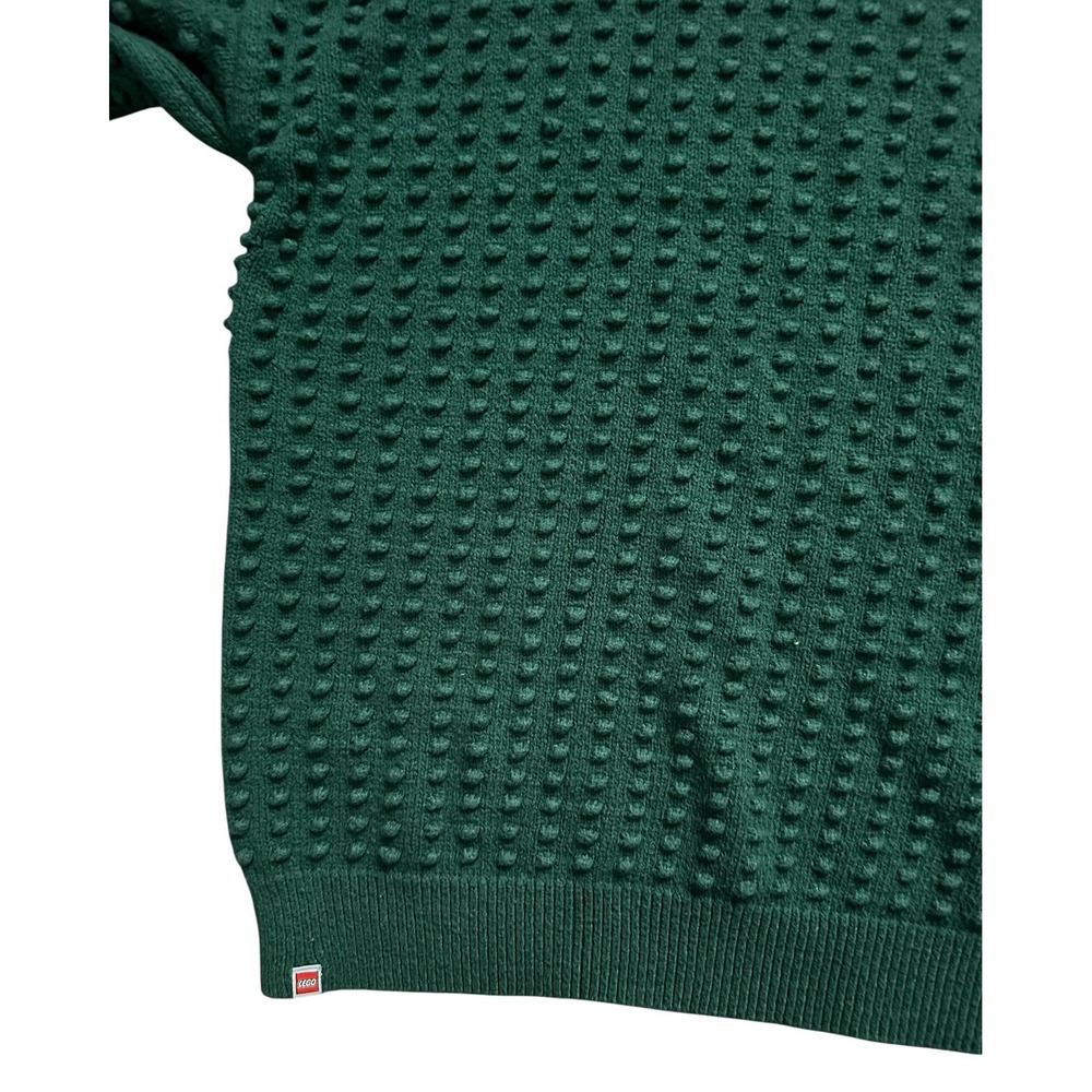LEGO Collection x Target Sweater Textured‎ Green Pebbled Studs Womens XL - Picture 3 of 6